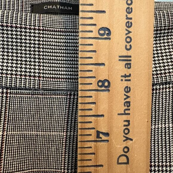 Talbots Pants Women 2 Gray Glen Plaid Ankle Chatham Cropped Preppy Office Career - Picture 12 of 13